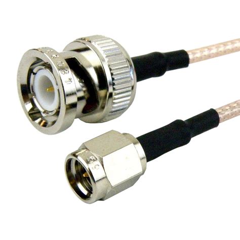 Sma Male Plug To Bnc Male Plug Cable Rg Coax Up To Ghz