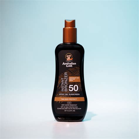 Australian Gold Spray Gel Sunscreen With Instant Bronzer Spf