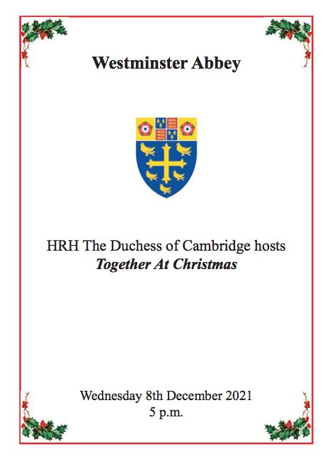 The Duchess Is Festive For ‘together At Christmas Carol Service What