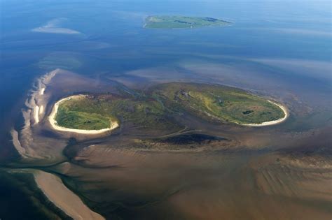 Luftaufnahme Nigeh Rn Wattenmeer Der Nordsee K Ste Der Insel In