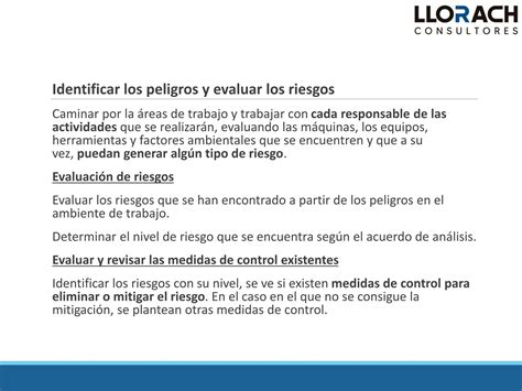 Matriz Iperc Matriz De Identificación De Peligros Evaluación De Riesgos Y Medidas De Control Ppt