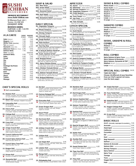 Sushi Menu | PDF