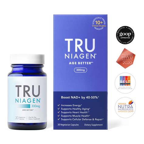 Tru Niagen Mg Nad Booster Supplement Nicotinamide Riboside Nr For