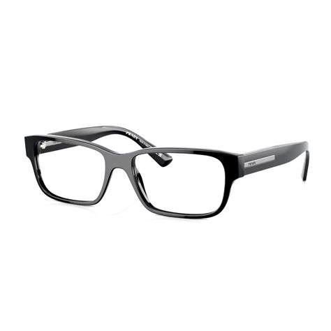 Prada Eyeglasses Vpr 18Z 1AB 1O1 56 17 140 Black Silver Large Wide