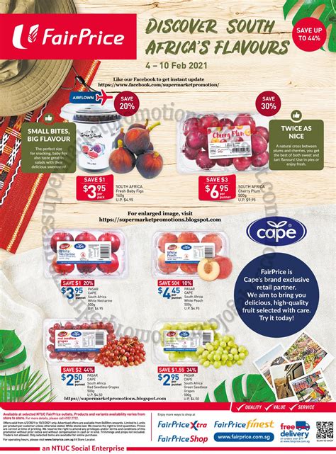 NTUC FairPrice South Africa S Fruits Promotion 04 10 February 2021