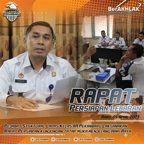 Pejabat Struktural Lapas Pekanbaru Adakan Rapat Persiapan Layanan