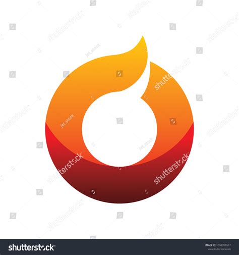 Circle Flame Logo Stock Vector Royalty Free 1098706517 Shutterstock