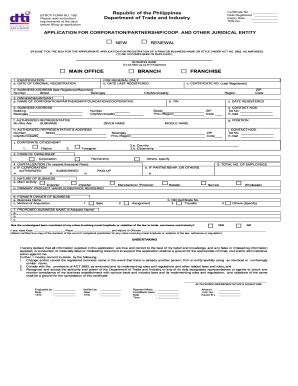 Dti Form For Partnership Fill Out And Sign Printable Pdf Template