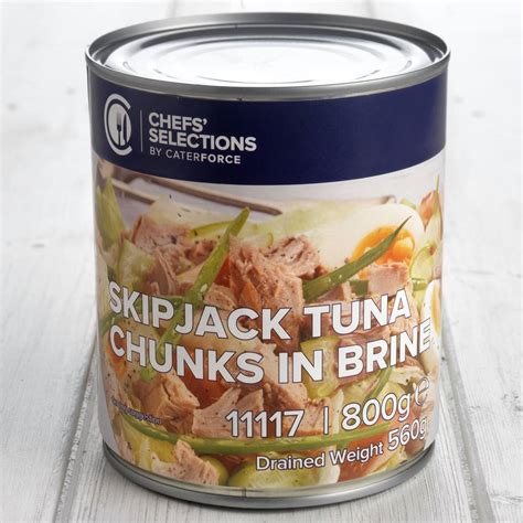 Chefs Selections Skipjack Tuna Chunks In Brine 6 X 800g Caterforce