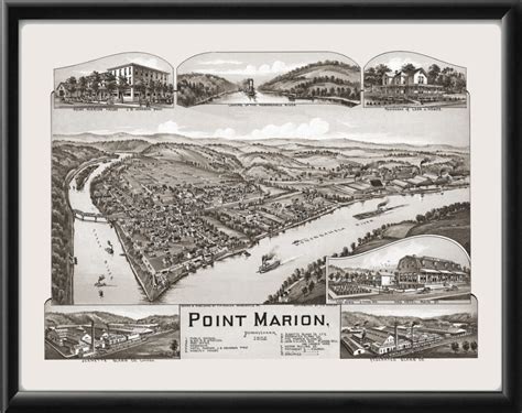 Point Marion PA 1902 - Vintage City Maps, Restored City Maps