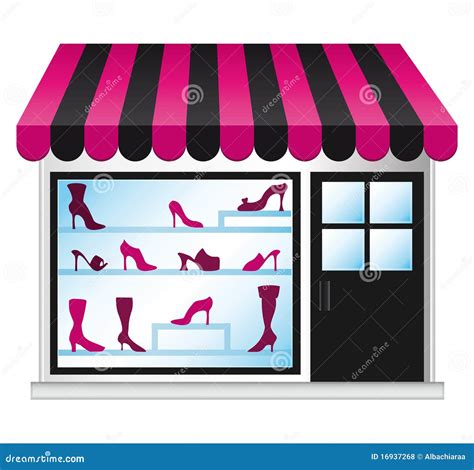 Shoeshop Illustration Stock Vector Illustration Of Boutique