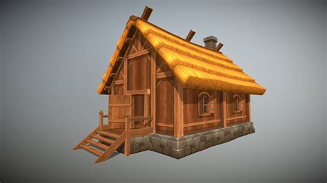 Fantasy Wooden House Download Free 3d Model By Pxltiger 7530e36