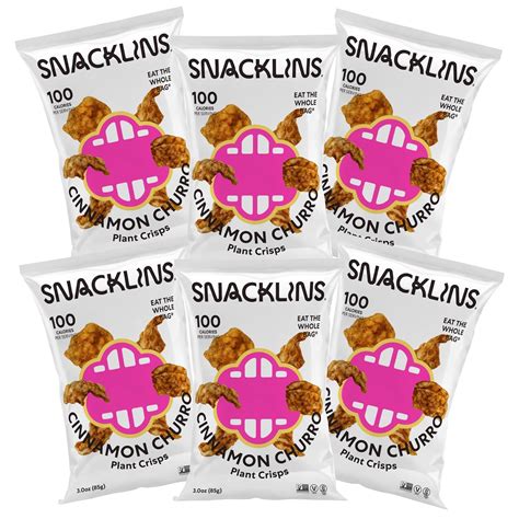 Snacklins Plant Based Crisps Vegan Healthy Snacks Gluten Free Grain Free Plant