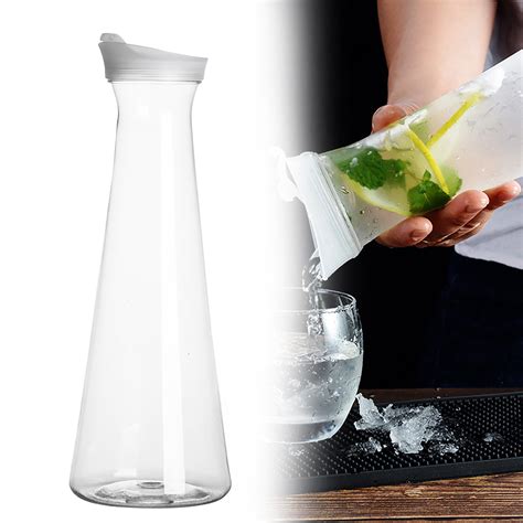 Maslvo Glass Water Bottles Glass Bottles With Lids Clearance Sale Beverage Pitcher Hot Cold