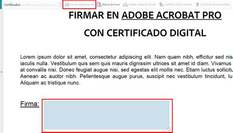 C Mo Firmar Un Pdf Con Certificado Digital En Adobe Acrobat Pro