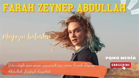 Bikinisiyle Sere Serpe Uzanarak Poz Veren Farah Zeynep Abdullah