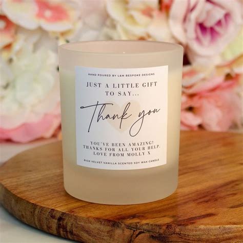 Thank You T Thank You Scented Candle Appreciation Candle T