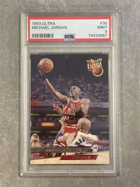 Fleer Ultra Michael Jordan Chicago Bulls Hof Psa Mint Eur