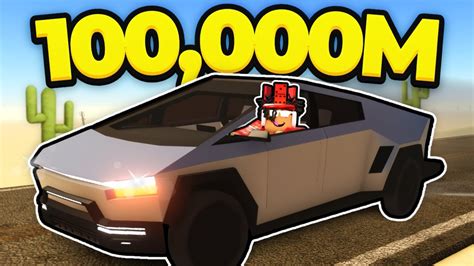 Driving M With A Cybertruck In Roblox Dusty Trip Youtube