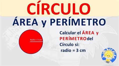 Cómo calcular el ÁREA y PERÍMETRO del CÍRCULO conociendo el radio