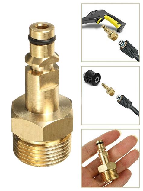 M22 adaptador de alta pressão arruela mangueira tubo conector rápido