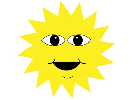 Happy Sun Face Cartoon Free Stock Photo Public Domain Pictures