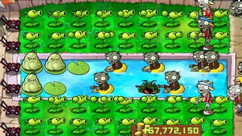 Pool Level 4 Mod Gameplay Plants Vs Zombies Unlimited Sun And Coins Youtube