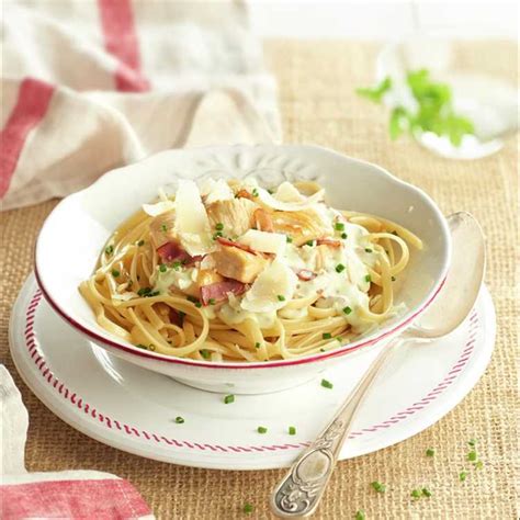 Fetuccini A La Parmesana Con Pollo Receta Deliciosa Para Cocinar En Casa