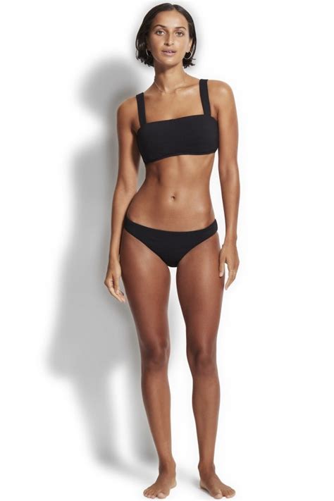 Swimwear Bayana Capri Sea Bandeau Hipster Bikini Set By Seafolly