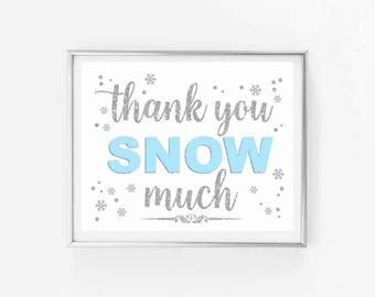 Thank you snow much | Etsy