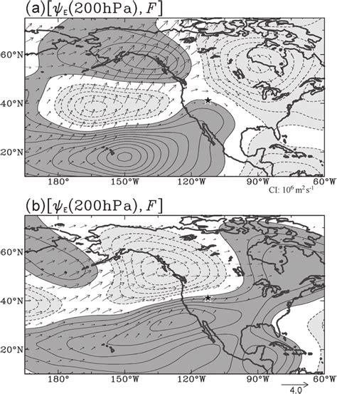 Horizontal Patterns Of Bandpassed Eddy Streamfunction At 200 HPa