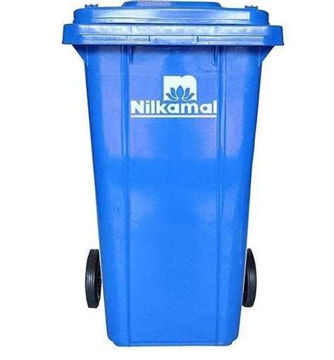 Plastic Rectangular Nilkamal 120 Litre Green Blue Dustbin At Rs 2261 In