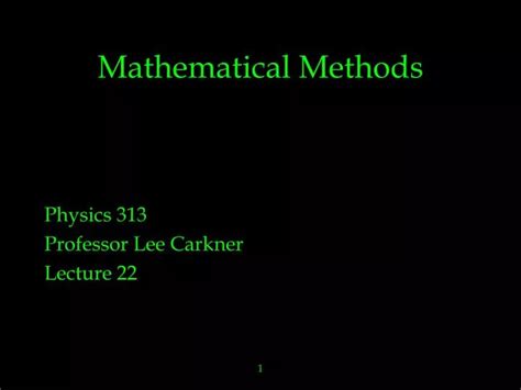 Ppt Mathematical Methods Powerpoint Presentation Free Download Id