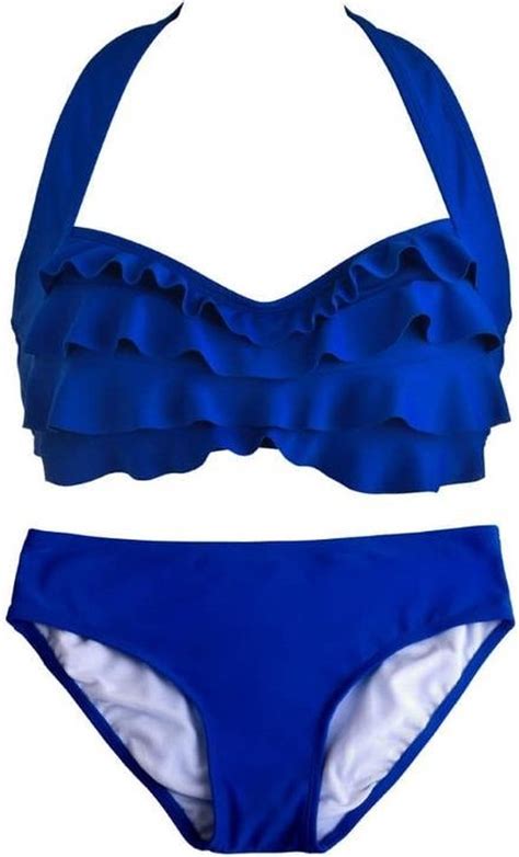 Finfun Bikini Setje Royal Blue Maat M Jaar Bol