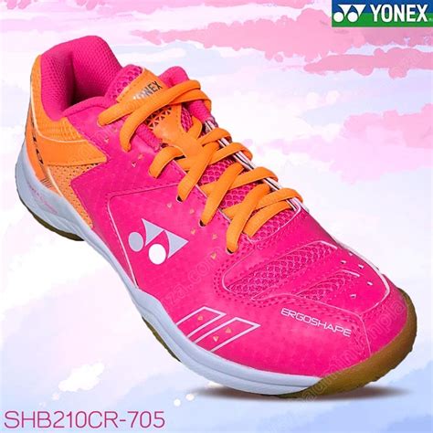 Badminton Shoes Yonex Ladiess Yonex Power Cushion Shb210cr Ladies Neon Pink Shb210cr 705