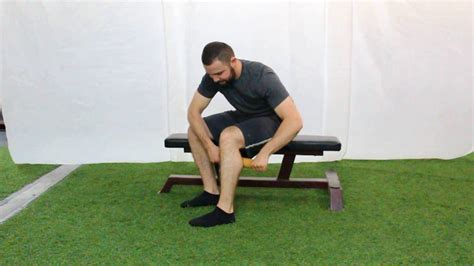 Roll Out Calves With Stick Or Rolling Pin An Exercise Demo By Optimizing Athleticism Youtube