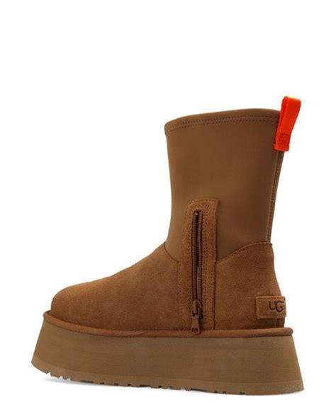 Ugg Classic Dipper Round Toe Boots In Brown Lyst