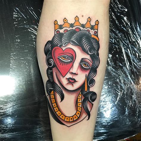 Queen of hearts done by Lukas Ferencic at Forever yours tattoo parlour ...