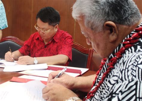 Samoa Observer Samoa And China Sign Key Agreements