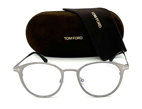 Tom Ford Ft5528 009 Shiny Gunmetal Demo Lenses 49mm Eyeglasses Tf55528 Ebay