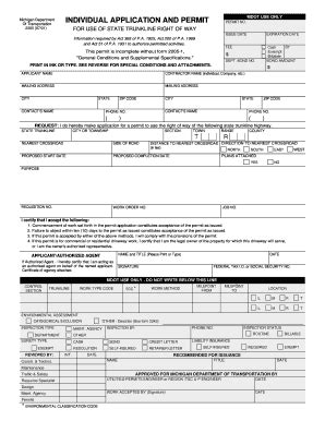 Fillable Online Individual Application And Permit Fax Email Print