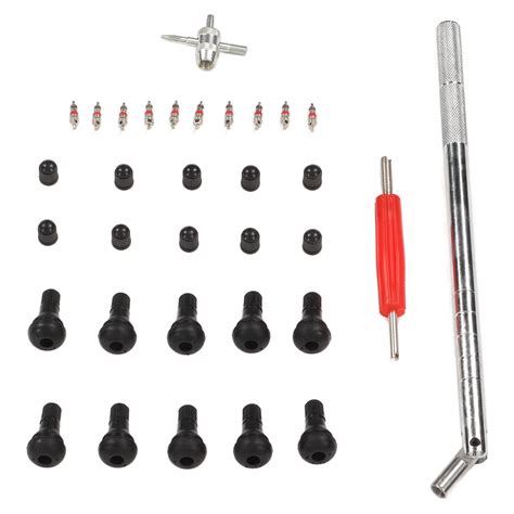 33 Pcs Tire Valve Stem Repair Tool Tire Valve Puller Installer Remover Kit For Rv Car Bike