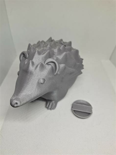 Stl File Hedgehog Bank 🦔・3d Printable Design To Download・cults