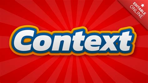 context big text effect generator