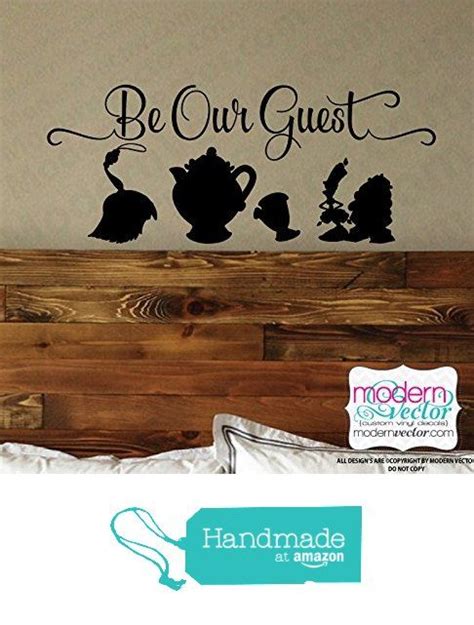 Beauty And The Beast Be Our Guest Quote Vinyl Wall Decal Sticker