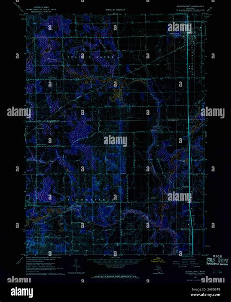 Map Of Schoolcraft Hi Res Stock Photography And Images Alamy