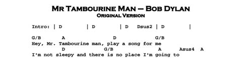 [Imprimable] hey mr tambourine man chords 175196-Hey mr tambourine man ...