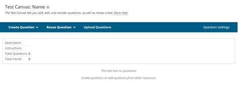 Creating Questions For A Blackboard Test Quiz Teaching Learning