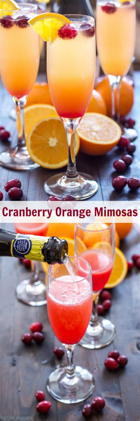 Cranberry Orange Mimosas Recipe Runner