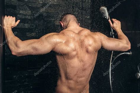 Pics Gym Shower Muscular Fitness Bodybuilder Taking A Shower After 396